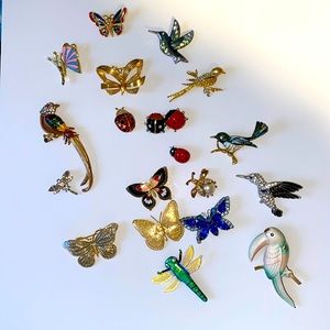 Large Antique Brooch Pin Bundle
